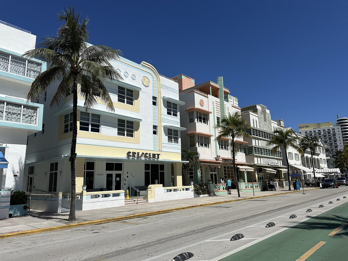 Edificios art deco en Ocean Drive, Miami Beach