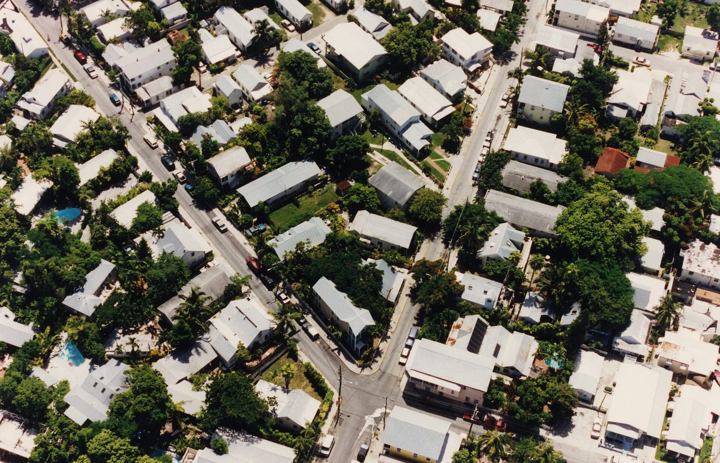 Vista aerea de Cayo Hueso, Florida